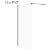 Cersanit MILLE Walk-In sprchový kút k stene 100x200, Black, Číre sklo+vzpera, S161-003 S161-003