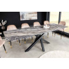 LuxD Rozťahovací keramický stôl Paquita 180-220-260 cm taupe mramor
