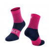 Ponožky FORCE Trace Farba: ružovo-modré, Veľkosť: L-XL(42-47)
