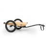Klarfit Companion, príves na bicykel, 42 x 63 cm, 50 l, 40 kg, čierna/drevo.