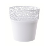 kvetináč 17,5cm TREE DTRE175-S449 biely plastový PROSPERPLAST