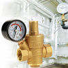 REDUKTOR TLAKU VODY 1/2'' DN15 MOSADZ + MANOMETER