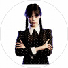 CUKROVÝ OBLÁTOK NA TORTU WEDNESDAY ADDAMS