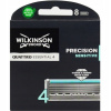 Holiace vložky Wilkinson Sword Quattro Titanium Sensitive, 8 kusov (8x vložky do noža WILKINSON Quattro Essential 4 Precision Sensitive)