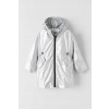 Detská bunda - Parka bunda Outletowo 128 (K01318 F02 Metallic Parka 128 cm)