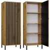 Bývaj s nami SK, MARIKA úzka skrinka1DD slim, dub Artisan LTD,MDF