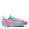 Nike Zoom Mercurial Vapor 16 Juniors Firm Ground Football Boots Grey/Pink 3 (35.5)