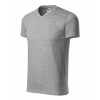 Malfini HEAVY V-NECK 111 Tričko unisex 3XL, Tmavosivý melír