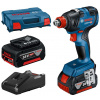 BOSCH GDX 18V-200 Aku rázový uťahovač, L-Case, 2x GBA 18V 4,0Ah, GAL 18V-40 06019J2206