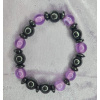 Náramok Hematit magnetický fialový (Color therapy - fialová)
