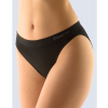 GINA dámské kalhotky klasické s úzkým bokem, úzký bok, bezešvé, jednobarevné Bamboo PureLine 00018P - černá M/L, vel. M/L, černá