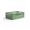 Skladacia prepravka maxi Made Crate - green bean green