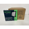 V-TAC Čierny LED reflektor 100W, 8+2ks zadarmo, Neutrálna biela 4000 - 4500K