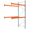 Paletový regál prídavný 100 x 270 x 200 cm - 1500 kg/poschodie, pozinkovaný