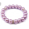 Náramok perlička fialový perleť st670 bižutéria (Náramok perlička fialový perleť st670 bižutéria)