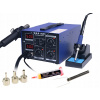 Spájkovačka - Horúca vzduchová spájkovacia žehla WEP WEP852d+ 60 W (WEP 852d+ 2in1 trysky+ SMD GRIPPER)