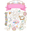 CUKROVÁ TLAČ jedlý obrázok na tortu Cukrová hmota Cinnamoroll Hello Kitty Kuromi