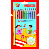 Farebné ceruzky STABILO TRIO 203/12 silné 12 ks+strúhadlo mix farieb