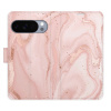 Flip pouzdro iSaprio - Google Pixel 10 / 10 Pro - RoseGold Marble s kapsičkami na karty (Flipové knížkové pouzdro, obal, kryt iSaprio s přihrádkami na karty a motivem)