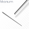 Titánový taper pre šperky s vnútorným závitom - US závit Veľkosť: 1,2 mm, Dĺžka / priemer: 30