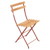 Fermob Skladacia stolička BISTRO NATURAL - Red Ochre