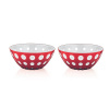 Guzzini Súprava 2 ks misiek Le Murrine 12 cm červená/biela/priehľadná Guzzini