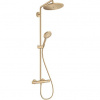 Hansgrohe Sprchový systém Croma Select S s batériou, brúsený bronz 26890140