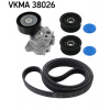 Ozubený klinový remeň - Sada SKF Vehicle Aftermarket VKMA 38026