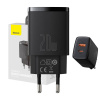 Kompaktná rýchlonabíjačka Baseus, USB, USB-C, 20 W (čierna) 21019