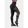 Gold Nebbia print legíny na cvičenie 827 čierna / zlatá Veľkosť: XS