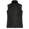 James&Nicholson Dámska softshellová vesta JN1821 Black M
