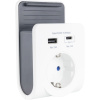 REV USB Ladegerät mit 240V Steck Dose plus USB-A&C 0020770112