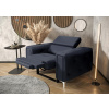 Nábytek PEGAS s.r.o. Křeslo ORION , relax přírodní kůže - Modrá kůže
