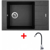 Sinks Vario 780 Granblack + Elasta nehrdzavejúca oceľ/čierny