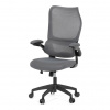Nábytek PEGAS s.r.o. Kancelářská židle, houpací mechanismus, šedá síťovina, KA-C808 GREY