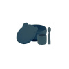 MINIKOIOI Set na stolovanie BLW I Deep Blue