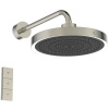 Ideal Standard IdealRain Solos - Hlavová sprcha s LED osvetlením Ø330 mm, 3-funkčná, s nástenným ramenom, ušľachtilá oceľ A7890GN