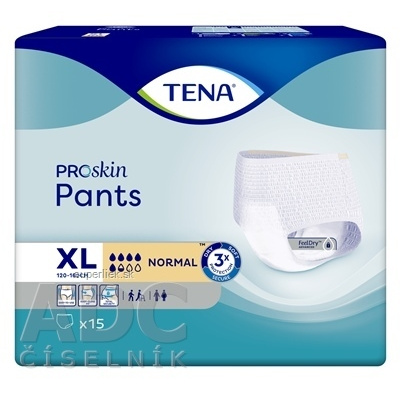 TENA Pants Normal XL naťahovacie inkontinenčné nohavičky 1x15 ks, 7322541395173