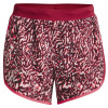 Under Armour Women's Under Armour Fly By 2.0 Printed Short - black rose/penta pink - Červený