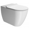 GSI PURA COLOR PURA WC mísa kombi spodný/zadný odpad, Swirlflush, 36x63cm, biela dual-mat 880609