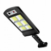 Pouličná LED lampa - SOLÁRNA LAMPA ULIČNÁ LANTERNOVÁ 120 LED COB + DRŽIAK