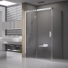 Ravak Matrix sprchovací kút 120x80 cm štvorcová saténová matné/priehľadné sklo 0WLG4U00Z1