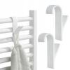 Háčik na radiátor biely, bez vŕtania, 2 ks