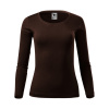 MALFINI Triko Fit-T LS 169, dlouhý rukáv, dámské MAL-1692713 S Kávová