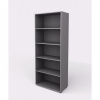 Skriňa otvorená vysoká 4 police Lenza Wels, 79,8x196,5x40,4cm, sivá