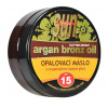 VIVACO Opaľovacie maslo Glitter effect s BIO arganovým olejom SPF 15 SUN 200 ml