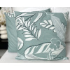 INTERMEDIC SK Obliečka na vankúš Lístie - tyrkys 40x40cm