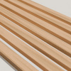 3D MDF lamelový panel Dub európsky - biela MDF