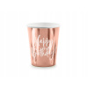 PartyDeco Tégliky papierové Rose gold HB 160 ml