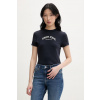 Tommy Jeans basic tričko dámske bavlnené DW0DW22302 tmavomodrá XL